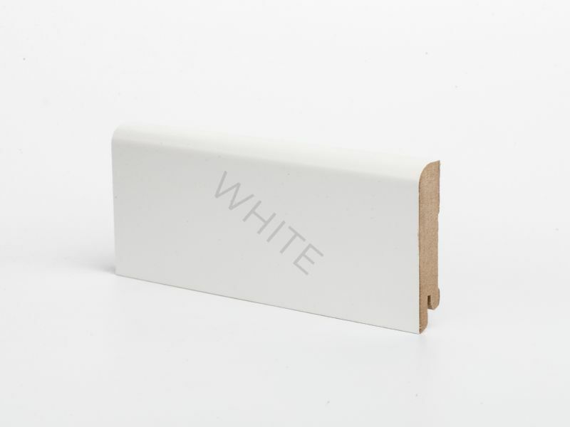 Плинтус МДФ Deartio Белый под покраску W 02-80 80х16х2050мм